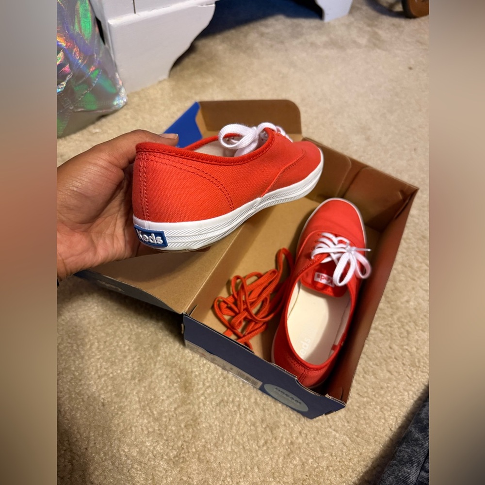 Vibrant Burnt Orange Keds - Picture 9 of 12